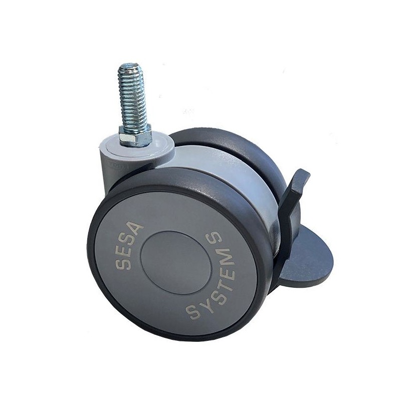 Roulettes avec frein Ø 75 mm