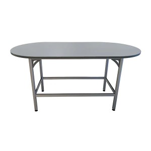 Table haute de réunion ovale 2000 x 1000 mm