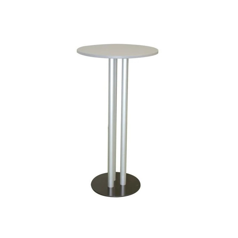 Table haute de réunion ovale 2000 x 1000 mm