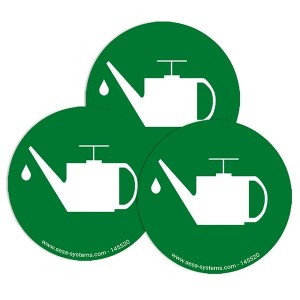 Pictogramme maintenance magnétique vert Ø75 mm