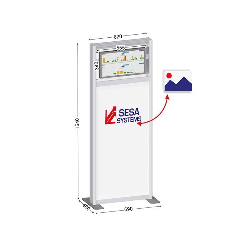 Borne interactive digitale | E-DOCBOARD DESIGN