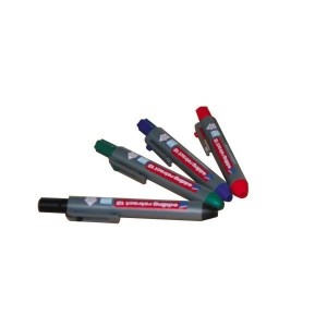 Marqueurs rétractables tableau blanc | Lot de 4 couleurs