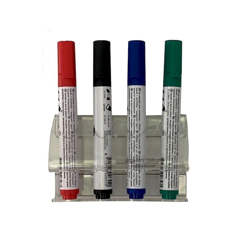 Porte marqueur magnétique transparent | 4 marqueurs