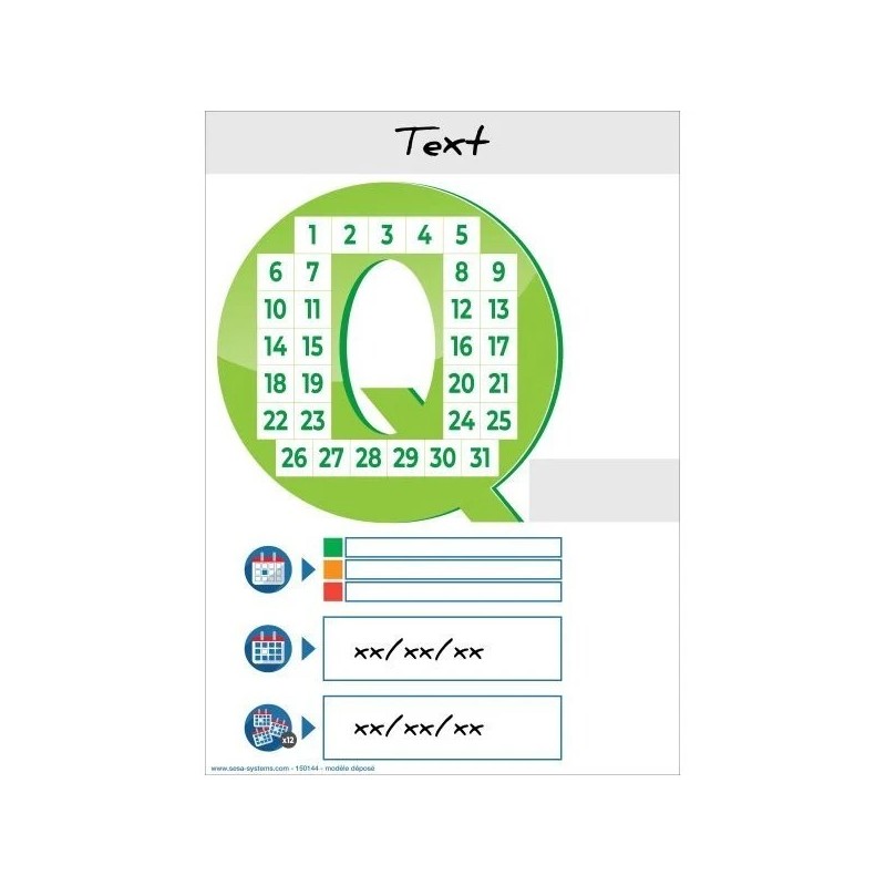 Plaque magnétique indicateurs qualité | VISIOFLASH® SATISFACTION