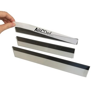 Porte-étiquette PVC magnétique transparent | Lot de 5