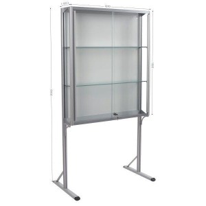 Vitrine d’exposition DEFPOST 200 – Aluminium anodisé