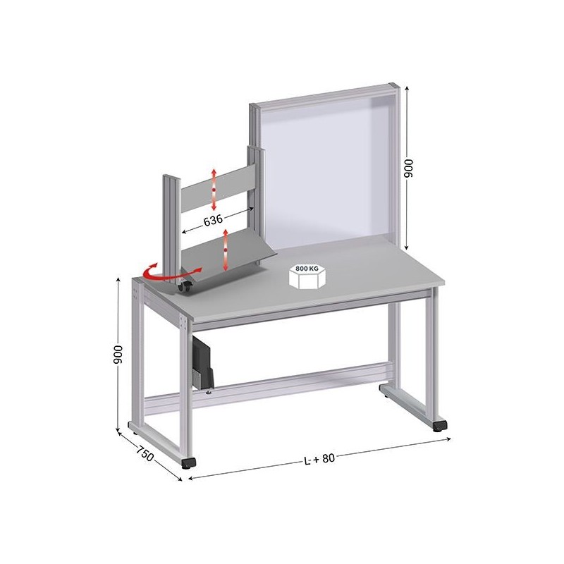 Poste informatique industriel ouvert – MOBIPOST® 3000B