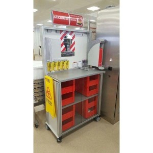 Poste contrôle qualité avec rangement – QUALIPOST® 600D