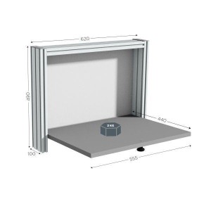 Poste de contrôle qualité mural | QUALIPOST® 200A MURAL