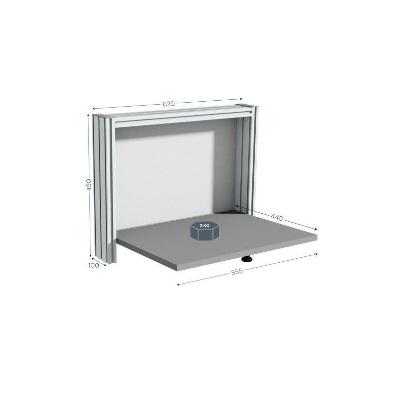 Poste de contrôle qualité mural | QUALIPOST® 200A MURAL