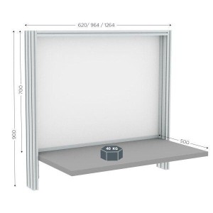 Poste de contrôle qualité mural | QUALIPOST® 200B MURAL