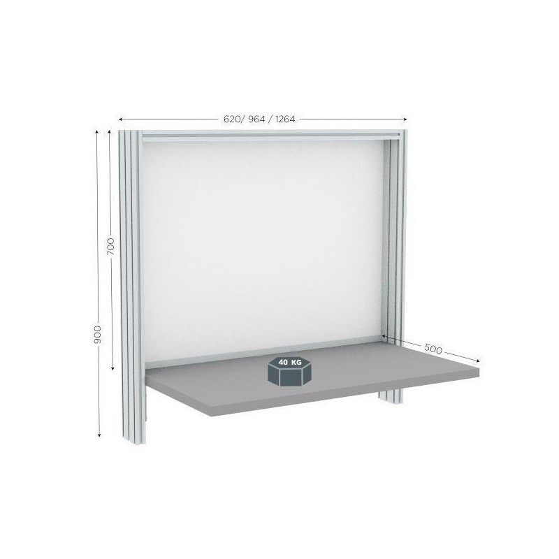 Poste de contrôle qualité mural | QUALIPOST® 200B MURAL