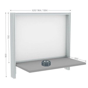 Poste de contrôle qualité mural | QUALIPOST® 200B MURAL