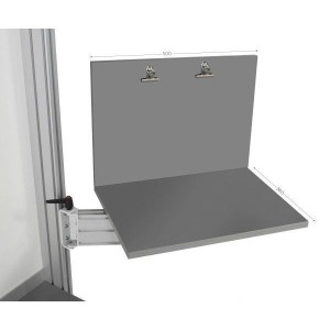 Poste de contrôle qualité à bras pivotant QUALIPOST® 300C – Support aluminium réglable 10 kg