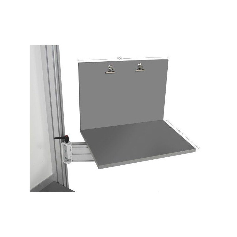 Poste de contrôle qualité à bras pivotant QUALIPOST® 300C – Support aluminium réglable 10 kg