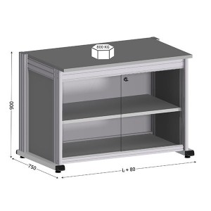 Poste de travail QUALIPOST® 3000F | 800 kg industriel