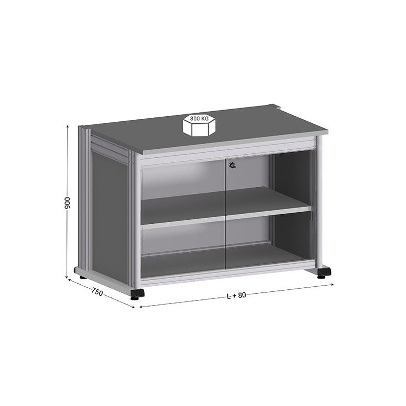 Poste de travail QUALIPOST® 3000F | 800 kg industriel