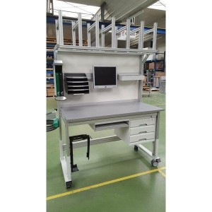 Poste de travail QUALIPOST® 3000C | 800 kg avec fond et options acoustiques