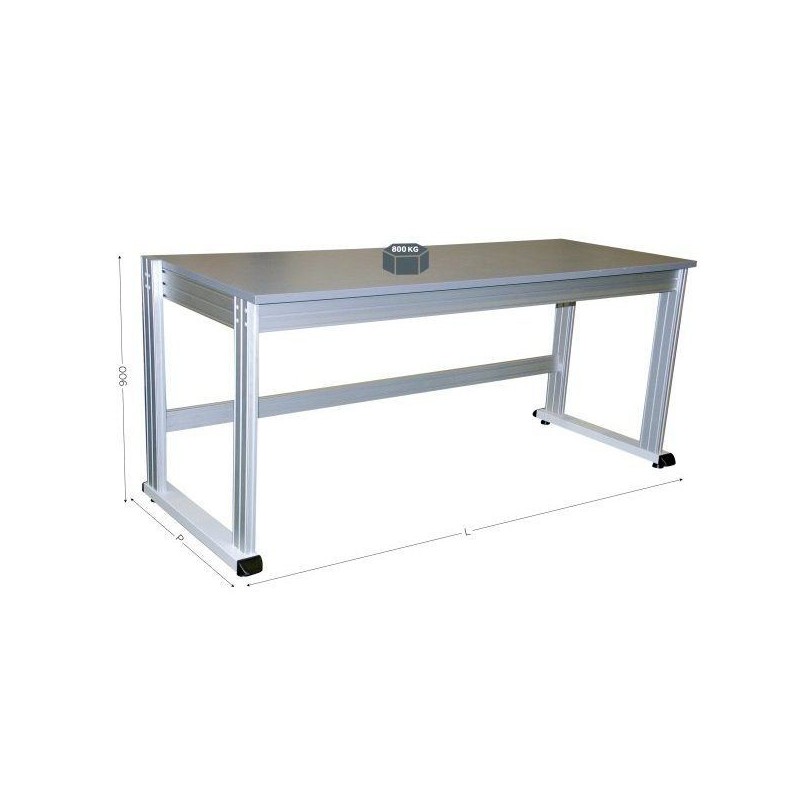 Poste de travail QUALIPOST® 3000A | 800 kg, version standard ou inox