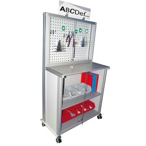 Poste de travail porte-outils MAINTPOST 800B | Fond perforé 140 kg