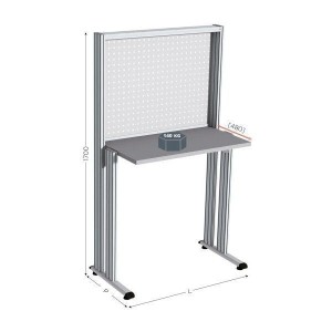 Poste de travail porte-outils MAINTPOST 800A | Fond perforé 140 kg