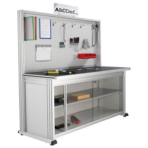 Établi d’atelier professionnel MAINTPOST 6000C | Fond perforé 800 kg