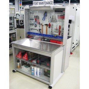 Établi d’atelier professionnel MAINTPOST 6000C | Fond perforé 800 kg