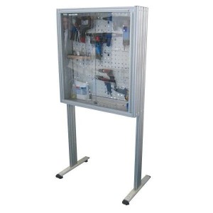 Panneau porte-outil sur pied sécurisé MAINTPOST 300B | Atelier industriel