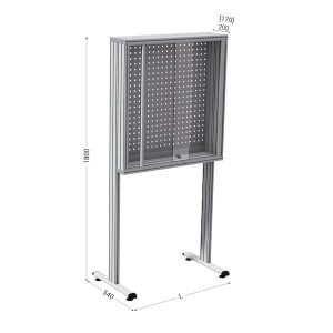 Panneau porte-outil sur pied sécurisé MAINTPOST 300B | Atelier industriel