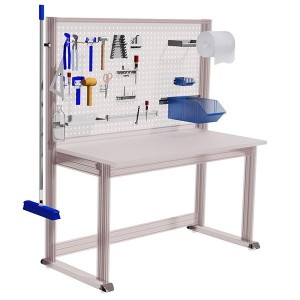 Support ouvert Ø 10 / 16 / 25 mm pour panneau perforé | Lot de 3