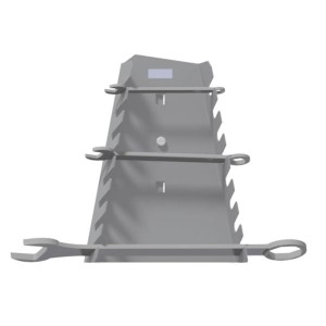 Support pour clés plates – Panneau perforé mural