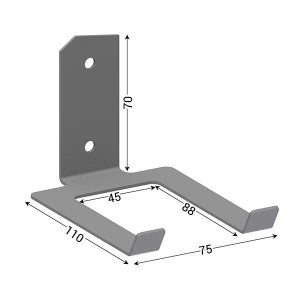 Support douchette-lecteur code-barres – Fixation mur/établi pour environnement industriel