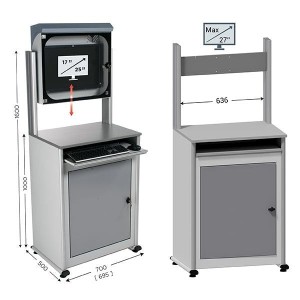 Armoire informatique PC MOBIPOST® 500C – Protection et rangement pour postes informatiques