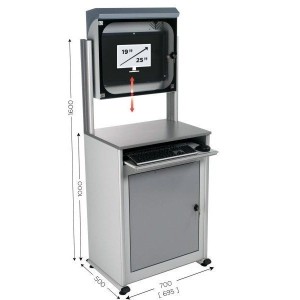 Armoire informatique PC MOBIPOST® 500C – Protection et rangement pour postes informatiques