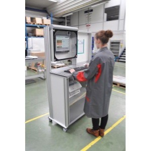 Armoire informatique PC MOBIPOST® 500E – Ergonomie et rangement sécurisé pour postes informatiques