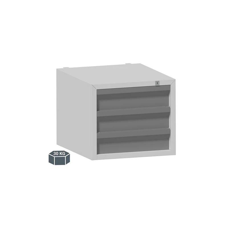 Caisson 3 tiroirs avec serrure | Rangement sécurisé atelier