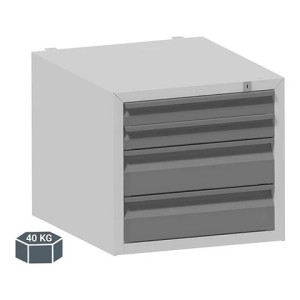 Caisson 4 tiroirs avec serrure | Organisation poste de travail atelier