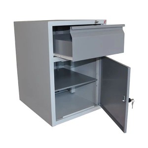 Caisson 1 tiroir + 1 porte avec serrure | QUALIPOST® 3000