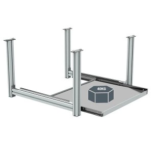 Tablette coulissante pour imprimante – QUALIPOST® 3000, stratifié robuste