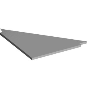 Plateau d’angle pour QUALIPOST® 3000 – Stratifié robuste et facile à fixer