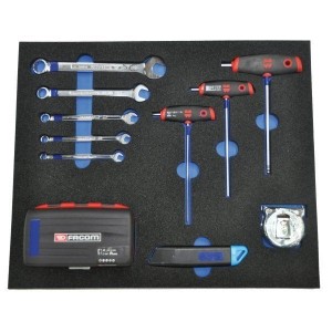 Mousse bi-couleur sans découpes – Organisation d’outils Lean 5S