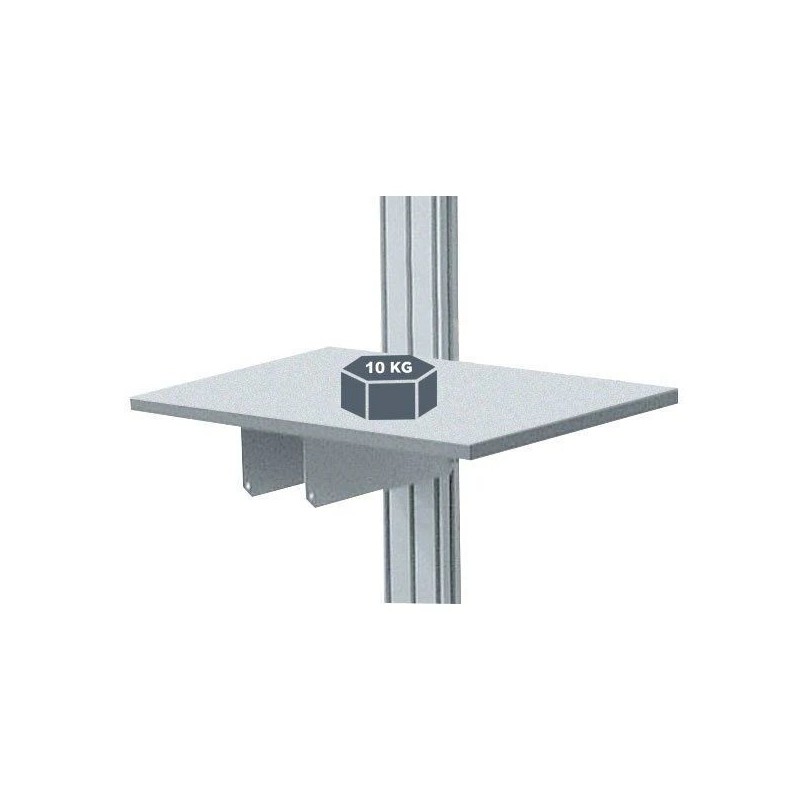 Étagère complémentaire 500x360 mm – Fixation profil aluminium