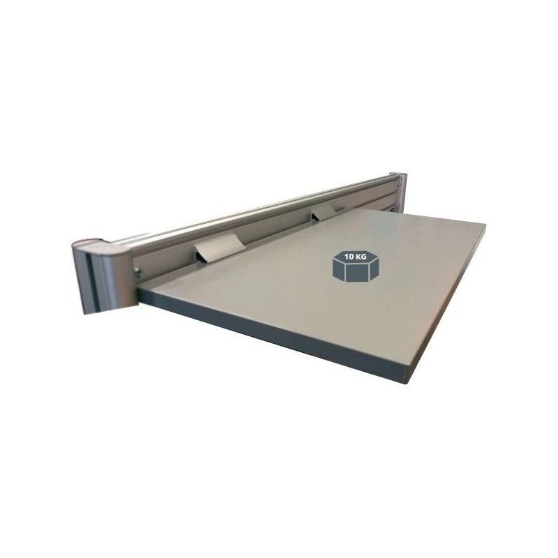 Étagère supérieure P 300 mm – Fixation profil aluminium | Largeur 600 ou 1030 mm