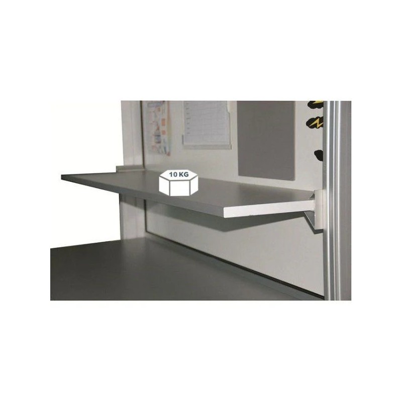 Étagère supérieure P 300 mm – Fixation fond arrière | Largeur 800 à 1500 mm