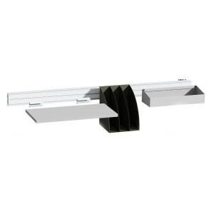 Rail multifonction en aluminium – Fixation sur profil aluminium | Largeurs 556 à 1992 mm