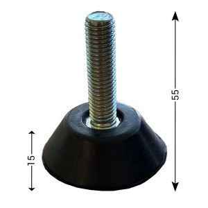 Pieds silentblocs à absorption – Kit 4 pièces | Réduction vibrations et bruit