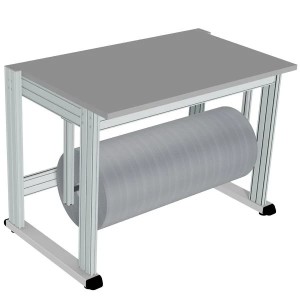 Support de rouleau réglable sous plateau – largeur 1000 à 1992 mm