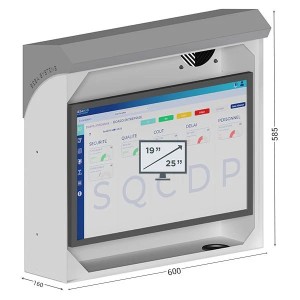 Coffret protection écran tactile – INFOPOST 200 sans porte, VESA 100