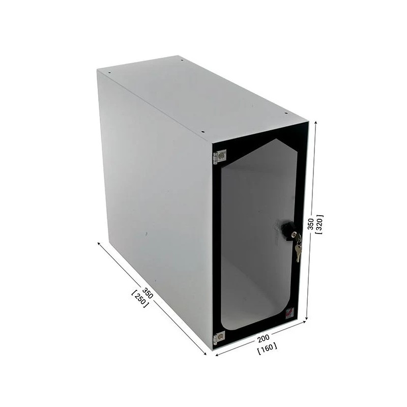 Coffret protection unité centrale – INFOPOST 300 SMALL, PMMA verrouillable
