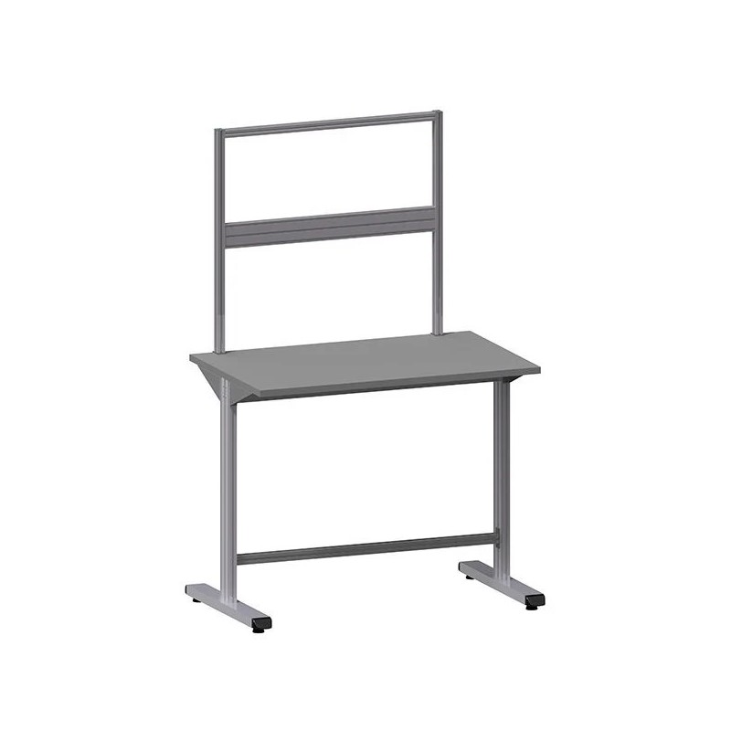 Fond arrière QUALIPOST® 2000 – Aluminium anodisé rainuré, fixation par pince